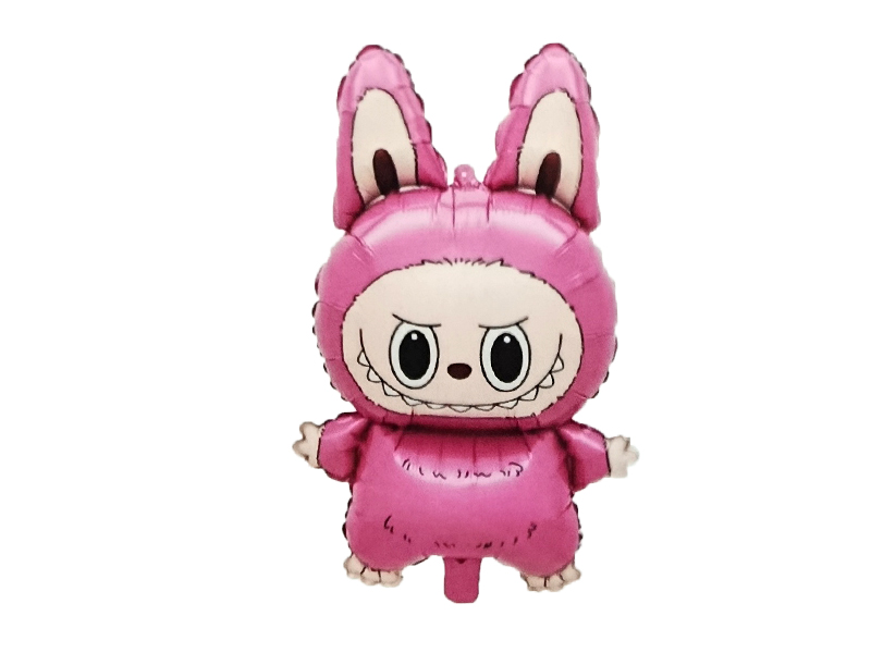 بادکنک فویلی لبوبو صورتی ( 50 سانت )