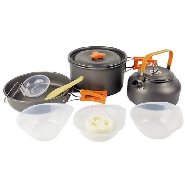 ست ظروف نه تکه سفری و کمپینگ